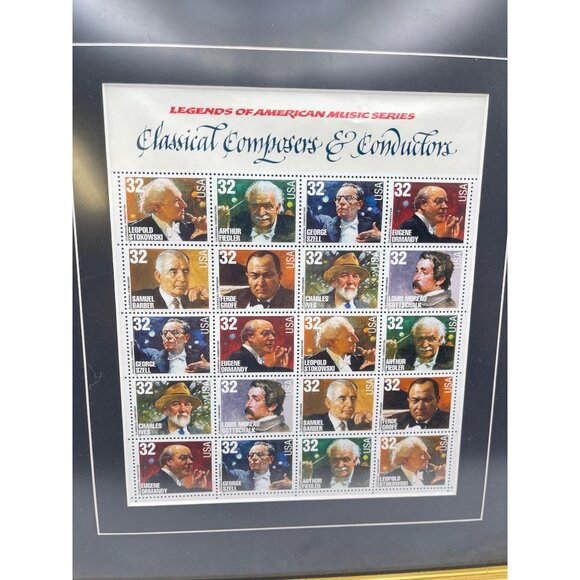 1997 Legends of American Music Series 32-Cent U.S. Stamp #3158-31658 New Framed - Picture 2 of 8